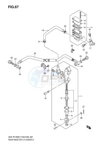 GSX-R1000 (E3-E28) drawing REAR MASTER CYLINDER