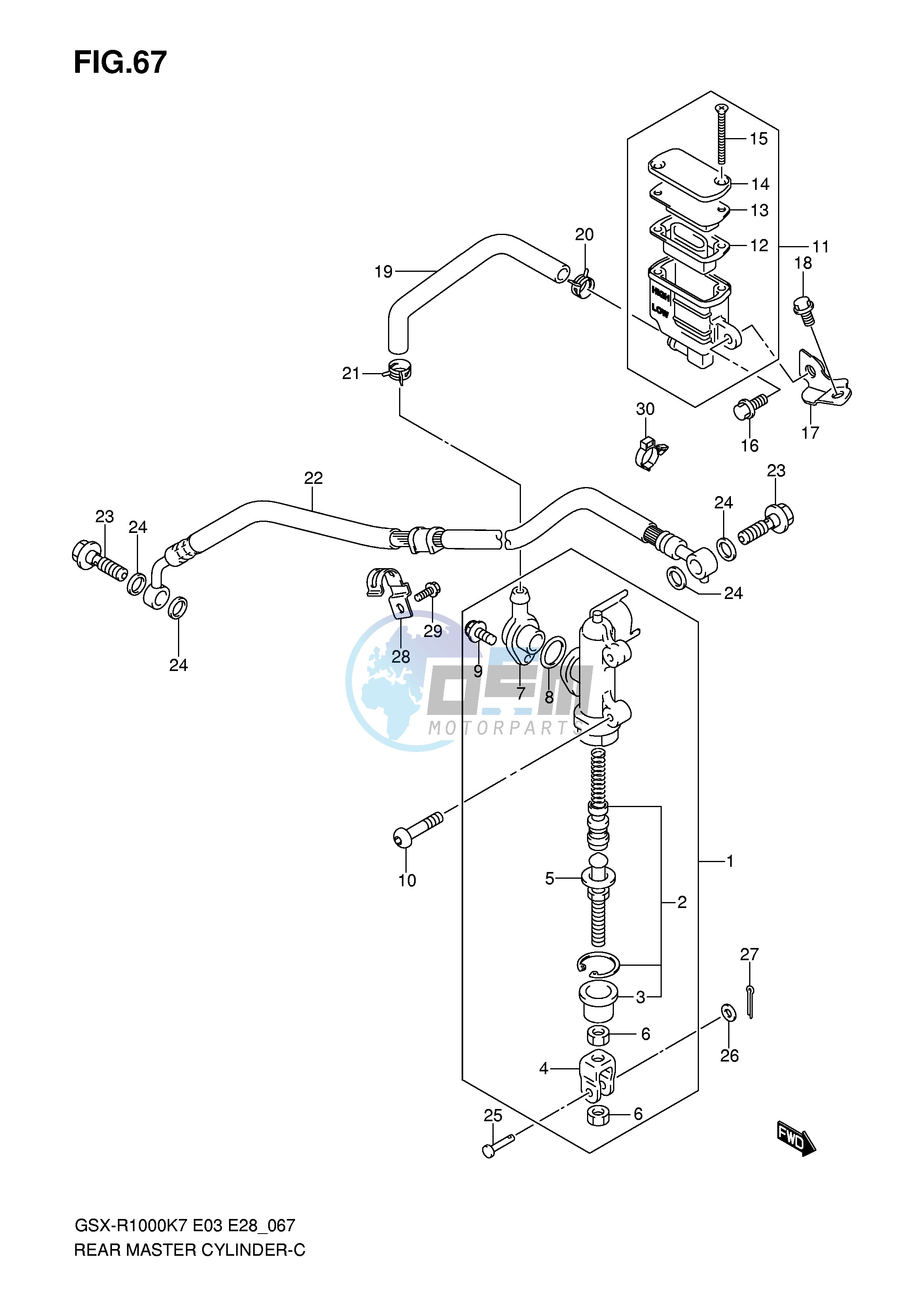 REAR MASTER CYLINDER