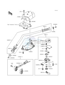 JS 650 B [650 SX] (B1-B3) [650 SX] drawing HANDLEBAR-- KAW64651 91&NAMI.- -