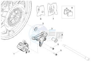 V7 III Racer 750 e4 (NAFTA) drawing Rear brake caliper