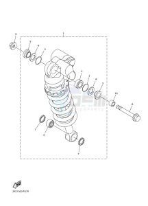 YZF-R1M 998 R5 (2KSF) drawing REAR SUSPENSION