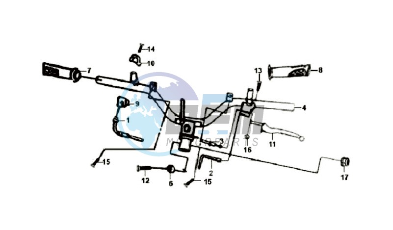 HANDLEBAR / BRAKE LEVERS /CABLES