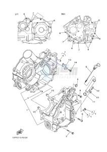 YXM700E YXM700PF VIKING (1XPH) drawing CRANKCASE