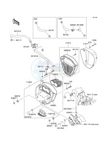 VN 2000 H [VULCAN 2000 CLASSIC] (8F-9F) 0H9F drawing AIR CLEANER