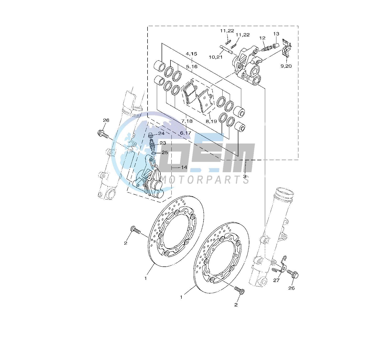 FRONT BRAKE CALIPER