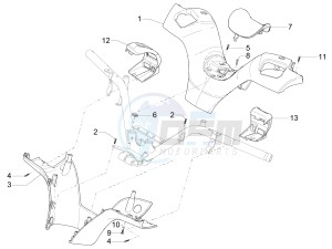 MP3 500 Sport Business ABS (NAFTA) drawing Handlebars coverages