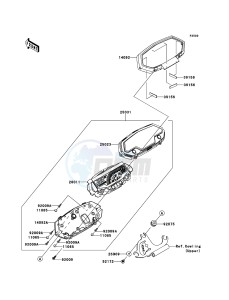 Z1000 ABS ZR1000EDF FR XX (EU ME A(FRICA) drawing Meter(s)