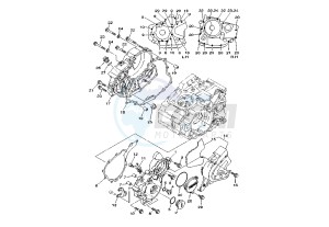 XG TRICKER 250 drawing CRANKCASE COVER