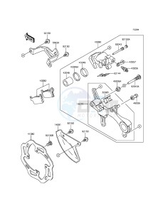 KX450F KX450FFF EU drawing Rear Brake