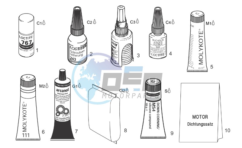 Sealing and lubricating agents