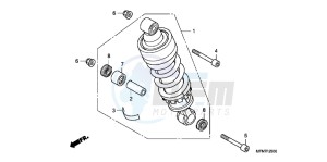 CB1000RAB drawing REAR CUSHION