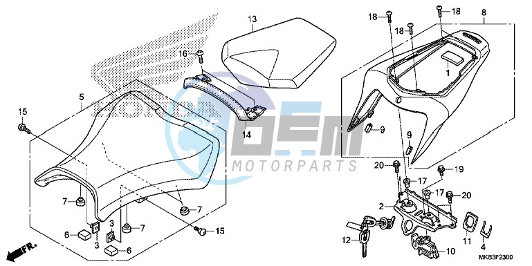 SEAT (CBR1000RR/ RA)