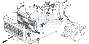 NSR125R drawing RADIATOR