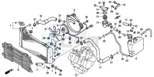 VFR750F drawing RADIATOR