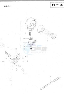 GS500E (Z-D) drawing LEFT HANDLE SWITCH