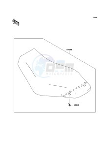 KVF650_4X4 KVF650FCF EU drawing Seat