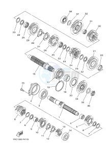 MT-09 TRACER MT09TRA TRACER 900 (2SCL) drawing TRANSMISSION