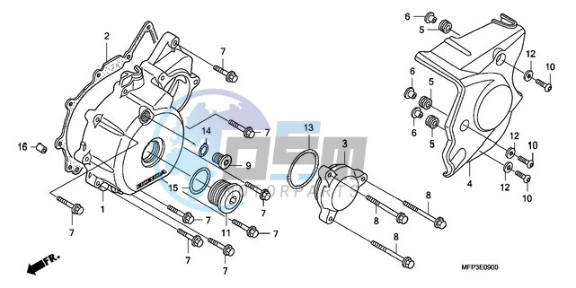 LEFT CRANKCASE COVER