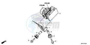 CBR1000S1 2ED - (2ED) drawing ABS MODULATOR