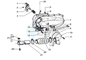 ET4 125 drawing Clutch cover