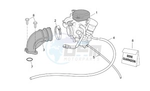 Scarabeo 50 4T E2 drawing Carburettor i