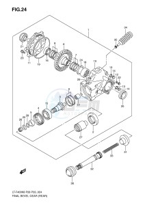 LT-F400 (P28-P33) drawing FINAL BEVEL GEAR (REAR)