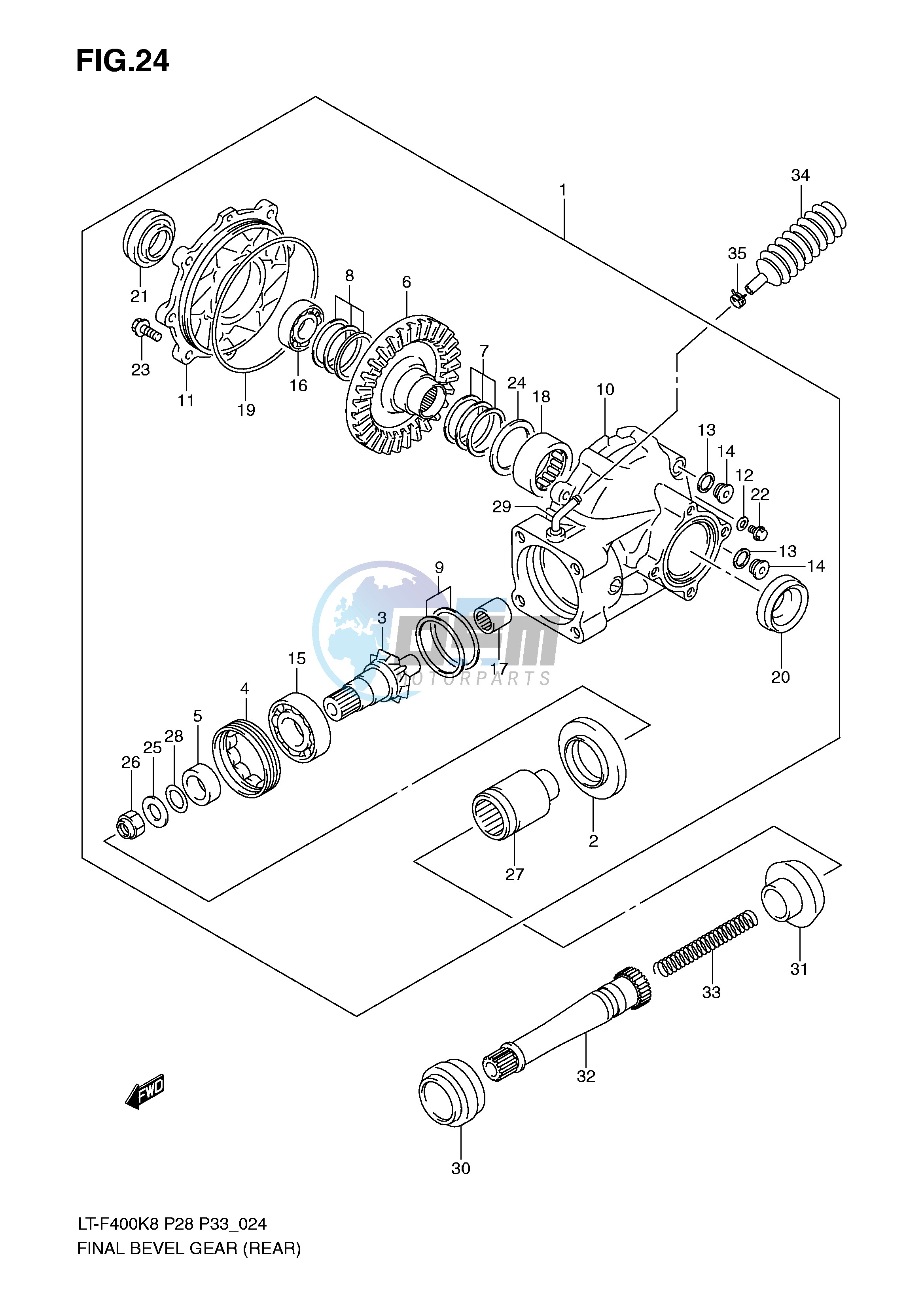 FINAL BEVEL GEAR (REAR)