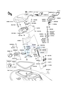 JET_SKI_STX-15F JT1500ABF EU drawing Hull Front Fittings