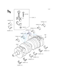 ZX 600 E [NINJA ZX-6] (E1-E3) [NINJA ZX-6] drawing CRANKSHAFT