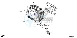 MSX125D MSX125 UK - (E) drawing CYLINDER