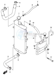 AN650 BURGMAN drawing RADIATOR