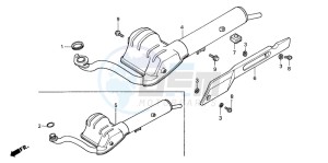 PK50S WALLAROO drawing EXHAUST MUFFLER