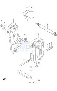 DF 175 drawing Clamp Bracket (Model: TG/ZG)