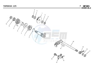 RS2 MATRIX 125 drawing T07  GEAR SHAFT