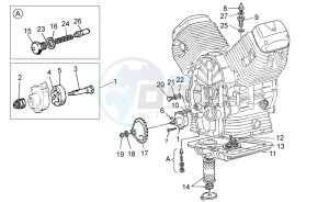 V7 Racer 750 drawing Oil pump