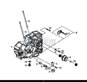 NH-T 125I (MG12B1-EU) (L9-M0) drawing LEFT CRANK CASE