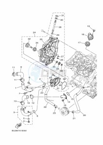 MT-07 ABS MTN690-U (B8M3) drawing WATER PUMP