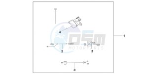 CB1000R9 France - (F / CMF) drawing HEATED GRIP ATT.