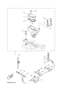 NS50F AEROX 4 (1GB1 1GB1 1GB1) drawing REAR MASTER CYLINDER