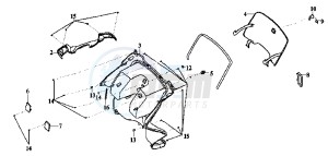 SHARK 50 drawing INNER COVER LEG