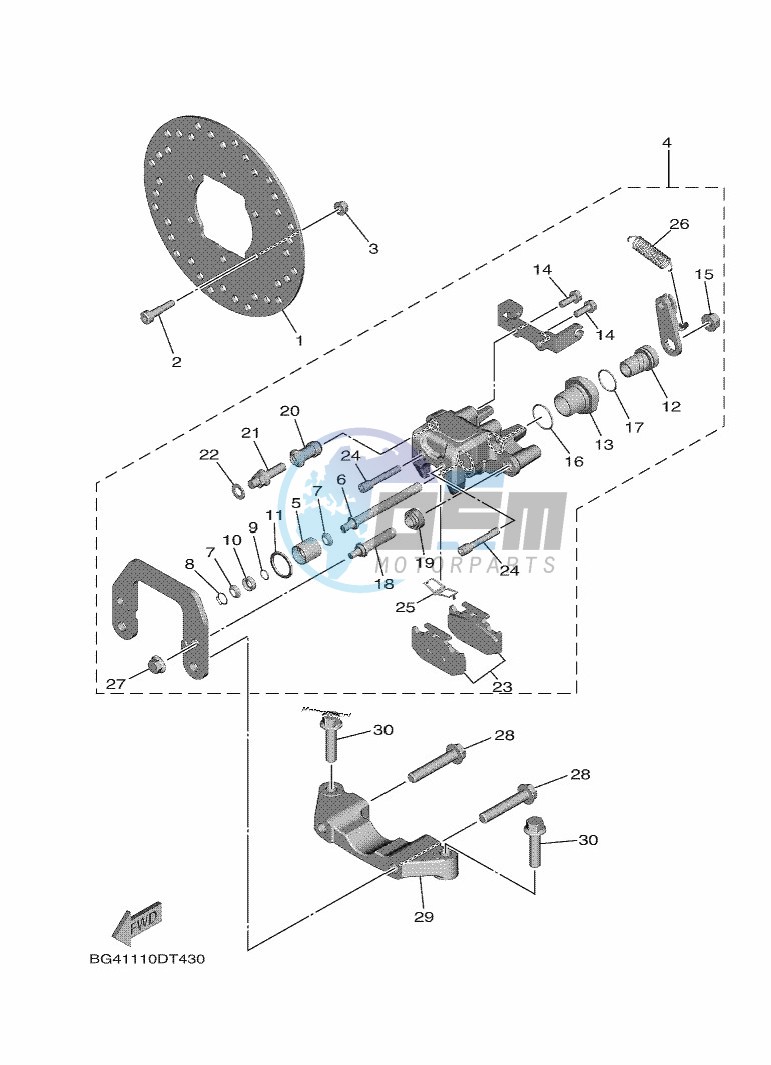 REAR BRAKE CALIPER 2