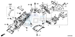 CBR300RF CBR300R Europe Direct - (ED) drawing REAR FENDER