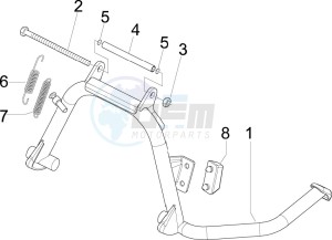 GTV 300 4T 4V ie Touring (USA) USA drawing Stands