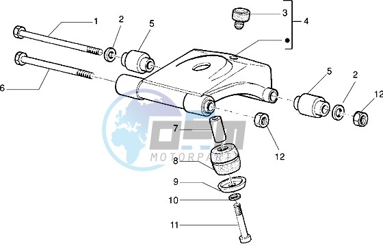 Swinging arm