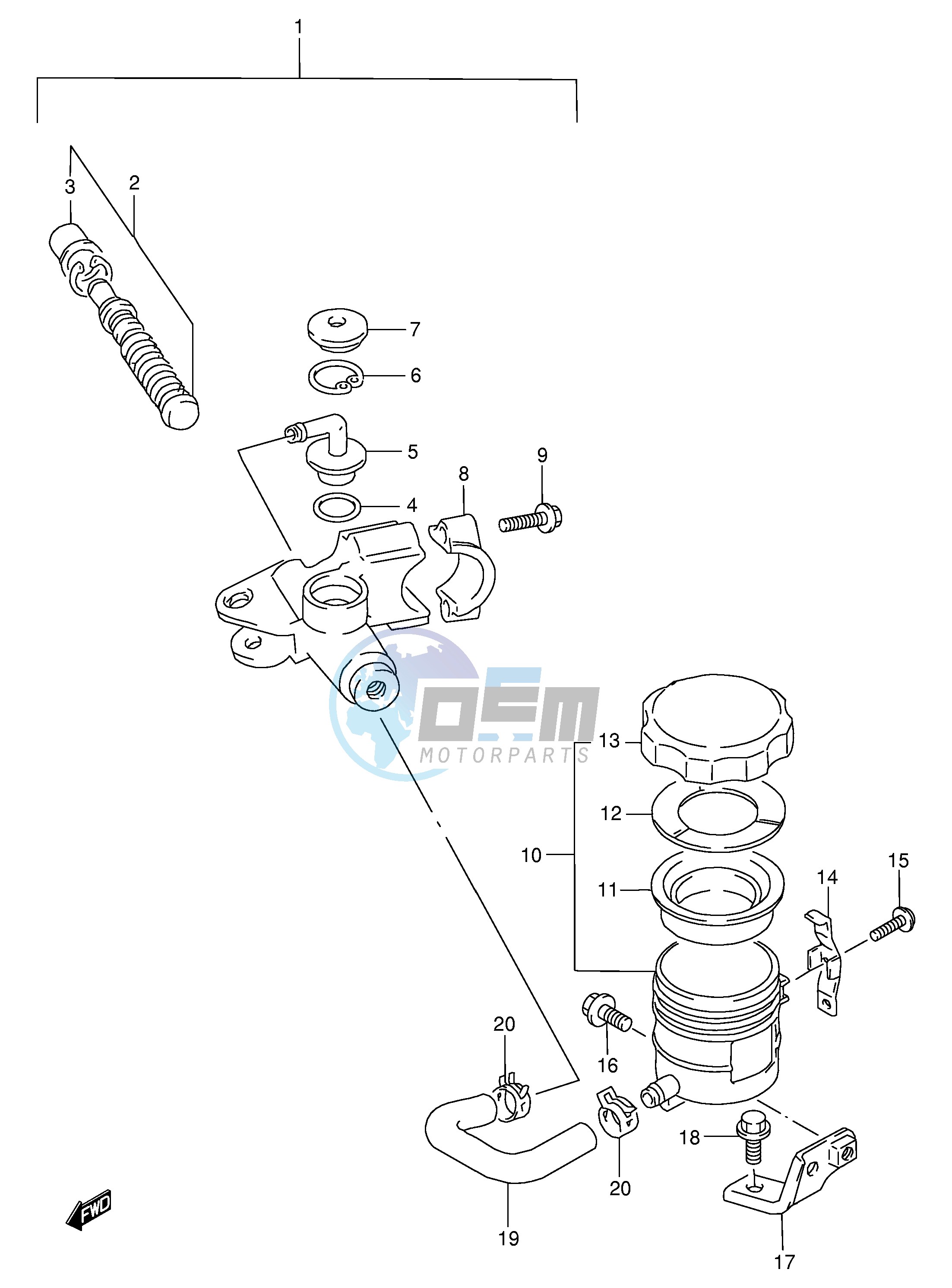 FRONT MASTER CYLINDER