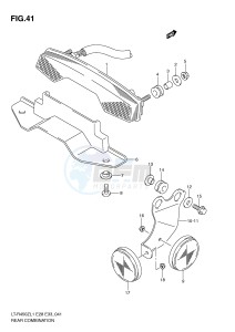 LT-R450 (E28-E33) drawing REAR COMBINATION (LT-R450ZL1 E28)