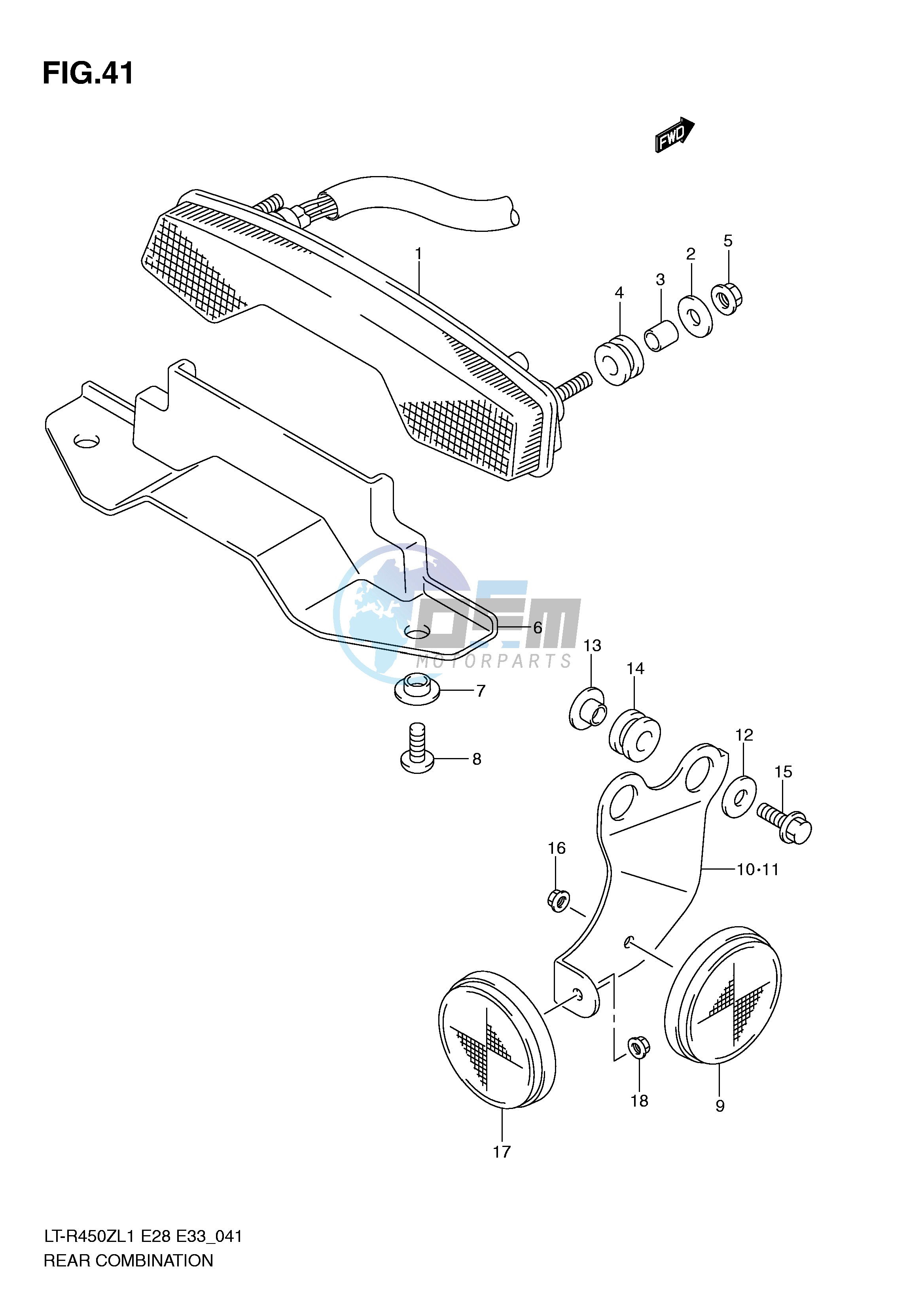 REAR COMBINATION (LT-R450ZL1 E28)