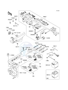 KAF 950 F [MULE 4010 DIESEL 4X4] (F9F-FAF) FAF drawing CHASSIS ELECTRICAL EQUIPMENT