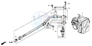 FES125 S-WING drawing THROTTLE BODY