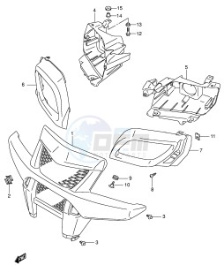 LT-A700X (E17) drawing FRONT GRILLE